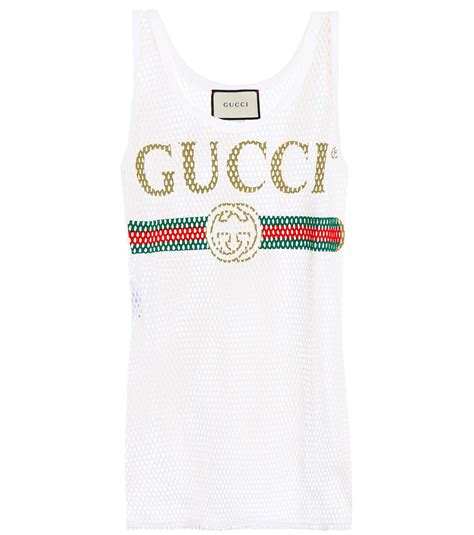 gucci white mesh tank|Gucci Tanks Tops .